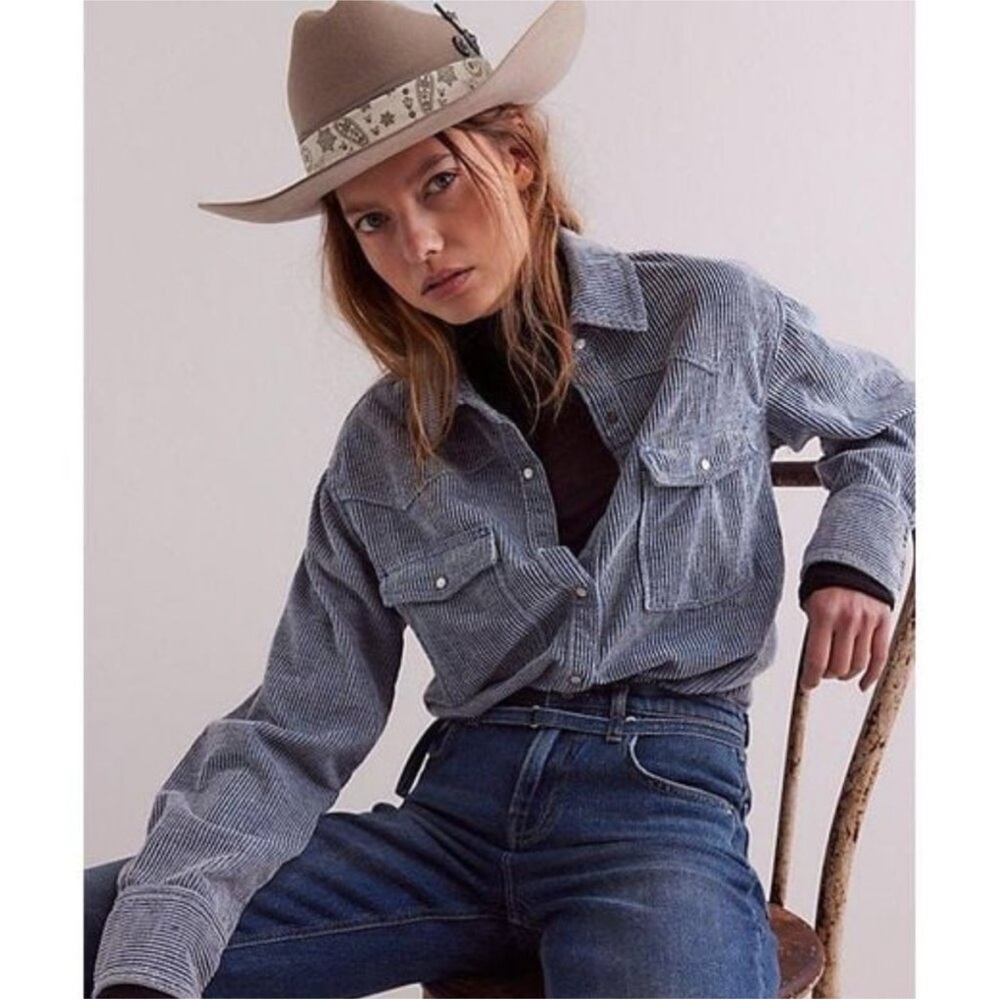 Free People We The Free Hideaway Cord Shirt